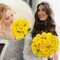 72PCS Yellow Artificial Roses Bulk – Realistic Silk Fake Flowers with Long Stems for Wedding, Home Decor, Birthday, Party Centerpieces, Bridal Shower & Event Decoration